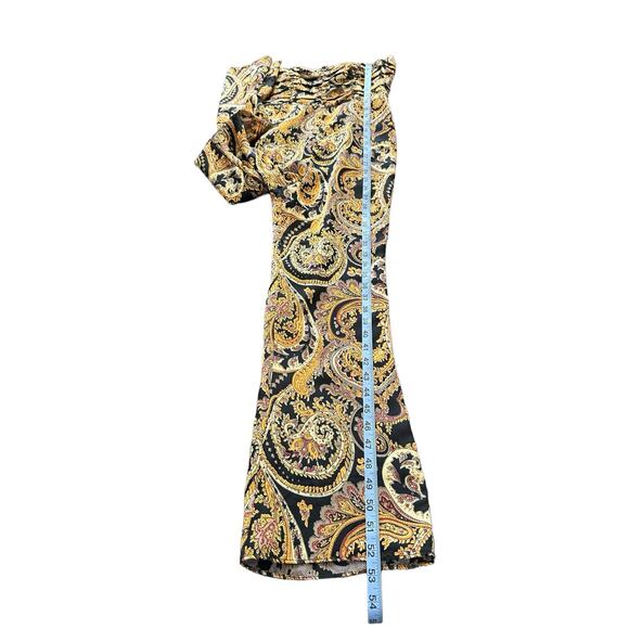 House of Harlow Revolve Gold Black Paisley Night Out Samaya Jumpsuit Size XS - Picture 15 of 15